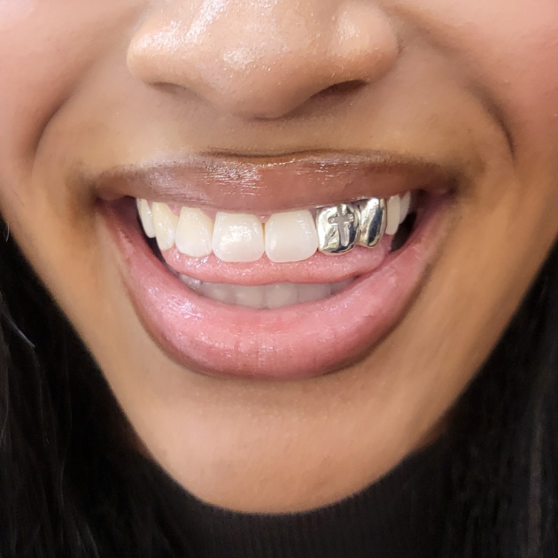 Cross Cutout with solid Grillz grillzpage.com