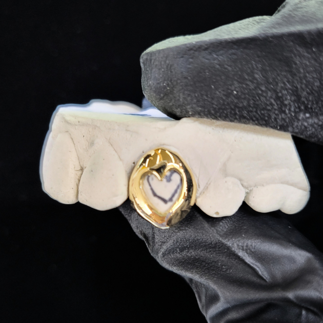 Heart Cutout Cap Grillz grillzpage.com