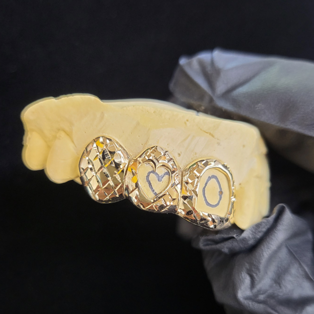 Open & Heart Cutout & Solid with Diamond Cut Grillz grillzpage.com
