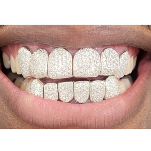 Solid with Moissanite Grillz grillzpage.com