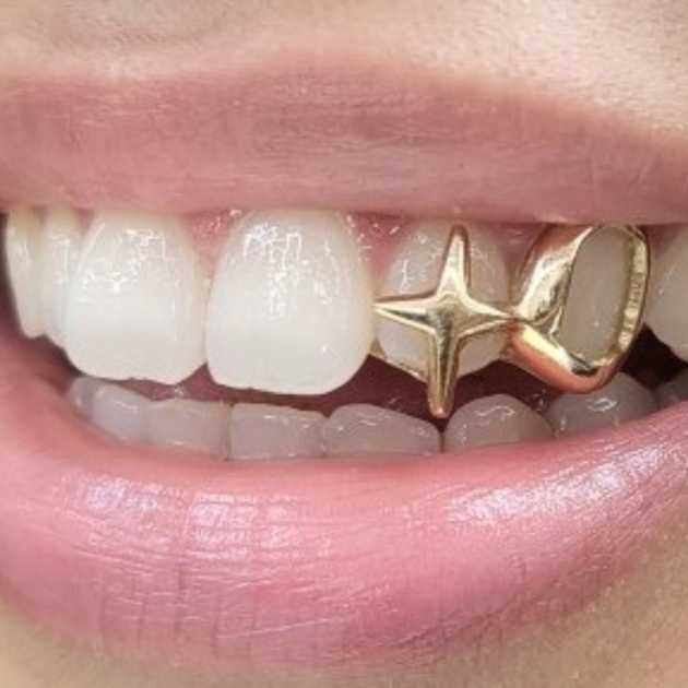4 Point Star with Open Face Grillz grillzpage.com